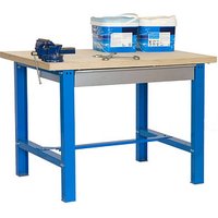 Simonrack Werkbank SIMONWORK BT6 BOX blau 1 Schublade 180,0 x 75,0 x 86,5 cm von SIMONRACK