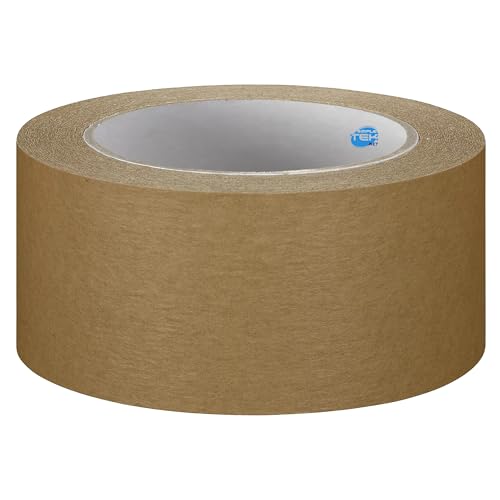 SIMPLETEK - 1 x Rolle Klebeband aus braunem Papier E-Commerce Verpackung Umzug Pakete Eco 100% recycelt 50 Meter x 50 mm (1 Stück) von SIMPLETEK