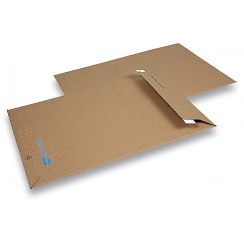 SIMPLETEK - 100 x E-Commerce-Versandtaschen E4, 305 x 415 mm, selbstklebend, leicht zu öffnen, umweltfreundlich, recycelt, fester Karton (100 Stück) von SIMPLETEK