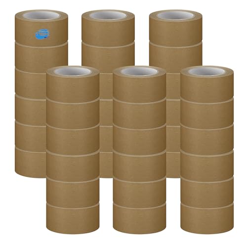 SIMPLETEK - 36 x Rolle Klebeband aus braunem Papier E-Commerce Verpackung Umzugspackungen Eco 100% recycelt 50 Meter x 50 mm (36 Stück) von SIMPLETEK