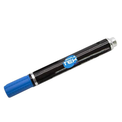 SIMPLETEK - Blauer Permanentmarker 13 ml - Industrie-Marker für Kunststoff und Glas - Hohe Festigkeit und Sichtbarkeit von SIMPLETEK