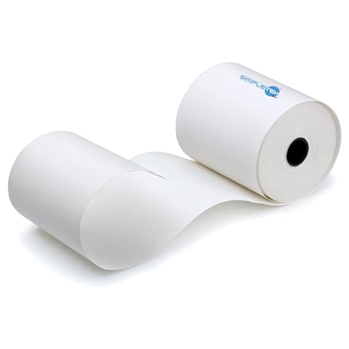 SIMPLETEK - Papierrolle für Thermodrucker, 80 mm x 55 mm, außen 15 mm, innen (generalüberholt) von SIMPLETEK