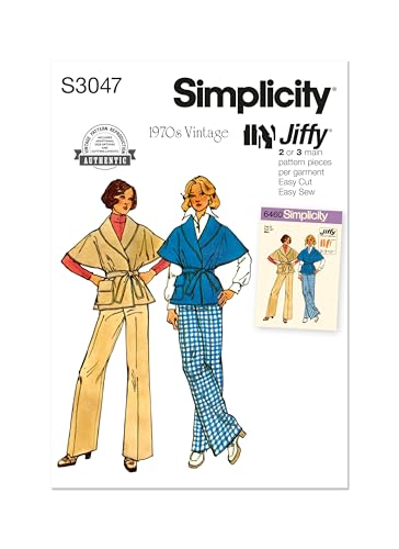 SIMPLICITY Schnittmuster SS3047Y5 Damenhose und Jacke, Y5 (46-50-52-54) von SIMPLICITY