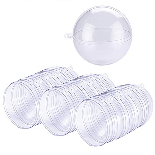 15pcs DIY Befüllbare Handwerk Kugeln, Acrylkugeln Zum Befüllen Skugeln Transparent, Kunststoffkugel, Kunststoffkugel Transparent, Für Bastelarbeiten, Bad, Partydekorationen, 7Cm von SIMUER