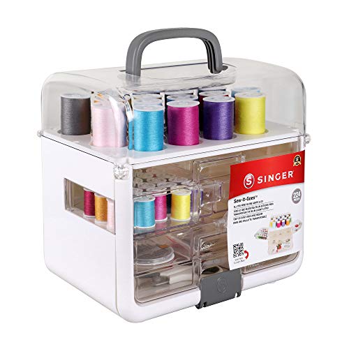 Singer S01771 224-Piece Kit Sew It Goes 224-teiliges Set, Wei, One size von Singer