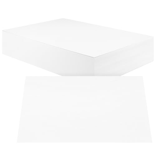 SINJEUN 200 Blatt A4 weißes Kartonpapier, 250 g weißes Kartonpapier, weißes Kunstkartenpapier, weißes Druckerpapier zum Malen, Schreiben, DIY Handwerk von SINJEUN