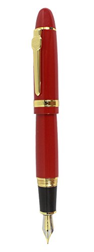 Sipliv Jinhao 159 Füllfederhalter, mittel 18KGP Nib, Goldbesatz, rot von SIPLIV