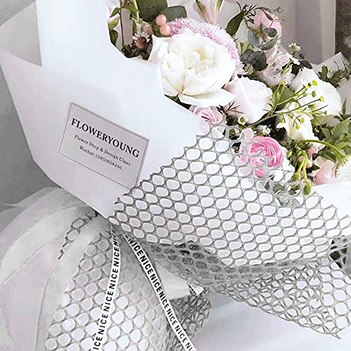 Geschenkpapier Blumenstrauß Geschenk Verpackung Mesh Verpackungspapier Geburtstag Vatertag Hochzeit Floristenbedarf Netzpapier Blumen Dekorpapier Formbar Leicht Blumenverpackungen Handwerk von SIQITECH