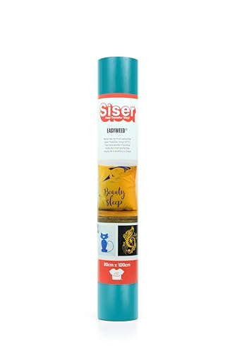 SISER® EasyWeed® Persischgrün, 30 cm x 1 m, zum Aufbügeln, Vinyl zum Aufbügeln, zum Personalisieren, für kreative Hobbys, zertifiziert nach VeganOk und Oeko-Tex Standard 100 Klasse I. von SISER