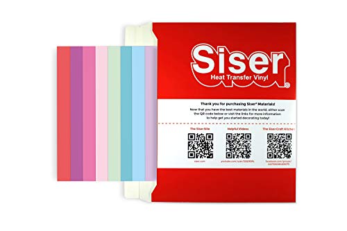 SISER 1FBUSTAPASTEL Materialien für kreative Hobbys, Vinyl, Pastellfarben, Einheitsgröße, 12 stück von SISER