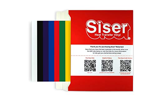 SISER 1FBUSTAREG Thermotransfer-Vinyl, Grundfarben, 30 x 30 von SISER