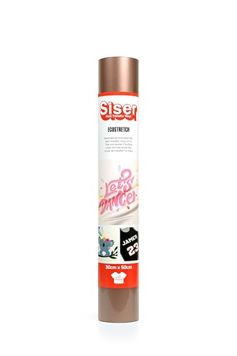 SISER 1FESTR-RG-3050 Thermotransfer-Vinyl, Roségold, 50 x 30 cm von SISER