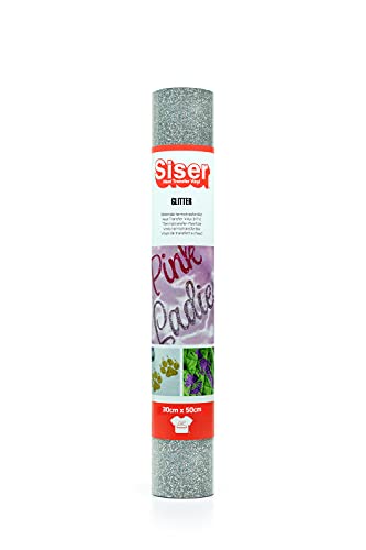 SISER 1FGLITT-LM-3050 Thermotransfer-Vinyl, Glitter Ligh Multi, 50 x 30 cm von SISER