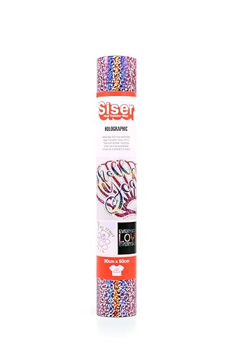 SISER 1FHOLO-PK-3050 Thermotransfer-Vinyl, Pink, 50 x 30 cm von SISER