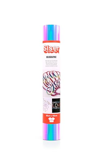 SISER 1FHOLO-RW-3050 Thermotransfer-Vinyl, Rainbow, 50 x 30 cm von SISER