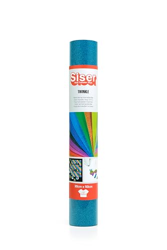 SISER 1FTW-AQ-3050 Transferfolie zum Aufbügeln, Aqua, 50 x 30 cm von SISER