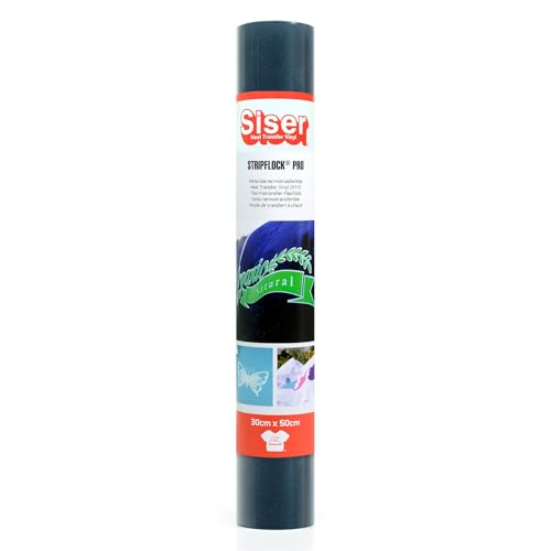 Siser 1FFLKPRO-BN-3050 Thermotransfer-Medium mit samtiger Flockoberfläche, Vinyl, Marineblau, 50 cm x 30 cm Siser 1FFLKPRO-BN-3050 Thermotransfer-Medium mit samtiger Flockoberfläche, Vinyl, Marineblau, 50 cm x 30 cm von SISER