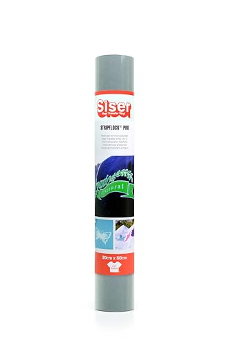 Siser 1FFLKPRO-GR-3050 Thermotransfer-Medium mit samtiger Flockoberfläche, Vinyl, Grau, 50 cm x 30 cm Siser 1FFLKPRO-GR-3050 Thermotransfer-Medium mit samtiger Flockoberfläche, Vinyl, Grau, 50 cm x 30 cm von SISER
