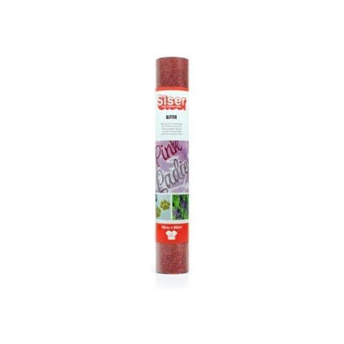 Siser Glitter Red, 30cm x 0,5m, Thermotransfer Vinyl Glitter für die individuelle Gestaltung von Stoffen, Kleidung und Accessoires, Bastelartikel, leicht zu schneiden Siser Glitter Red, 30cm x 0,5m, Thermotransfer Vinyl Glitter für die individuelle Gestaltung von Stoffen, Kleidung und Accessoires, Bastelartikel, leicht zu schneiden von SISER