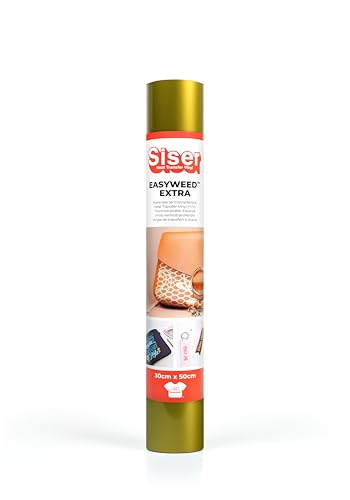 Siser 1FVDEN-OR-3050 Thermotransfer-Vinyl, Gold, 50 x 30 cm Siser 1FVDEN-OR-3050 Thermotransfer-Vinyl, Gold, 50 x 30 cm von SISER
