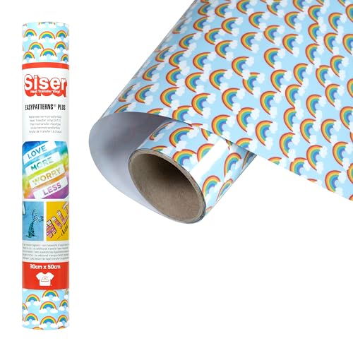 Siser Easypatterns PLUS Lucky Rainbow, 30cm x 0,5m, Thermotransfer Vinyl zur Personalisierung von Kleidung, Accessoires und Textilmöbel, Material für Bastelartikel, geeignet für Kinderkleidung Siser Easypatterns PLUS Lucky Rainbow, 30cm x 0,5m, Thermotransfer Vinyl zur Personalisierung von Kleidung, Accessoires und Textilmöbel, Material für Bastelartikel, geeignet für Kinderkleidung von SISER