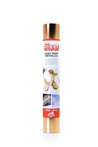 Siser Easy Puff Metallic - Thermovinyl Bronze 30x50 cm, mit 3D Effekt und Metallic Finish, für Schneideplotter Siser Easy Puff Metallic - Thermovinyl Bronze 30x50 cm, mit 3D Effekt und Metallic Finish, für Schneideplotter von SISER