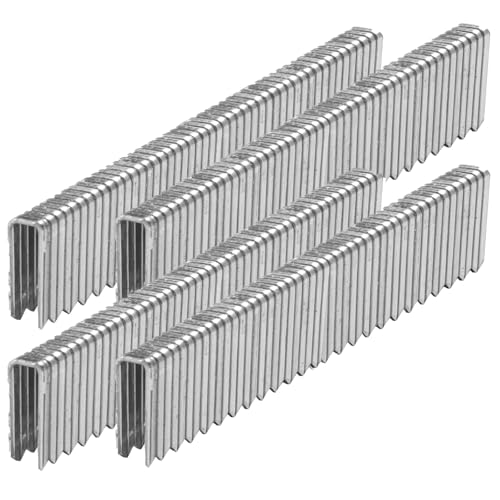 SITLDY 1000 Stück 18 Gauge 1/4 Zoll schmale Krone, 2,5 cm Länge, robuste, abgeschrägte, spitze, verzinkte Heftklammern, für pneumatische, elektrische 18 GA Heftpistole von SITLDY