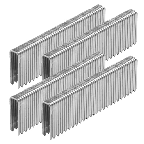 SITLDY 2000 Stück 18 Gauge 1/4 Zoll schmale Krone, 3,8 cm Länge, robuste, abgeschrägte, ziselte, spitze, verzinkte Heftklammern, für pneumatische, elektrische 18 GA Heftpistole von SITLDY