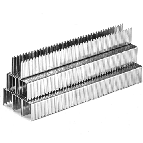 SITLDY Abgeschrägte, gemeißelte Spitzklammern, robust, T/50 304 Edelstahl, 9/16 Zoll, 1340 Stück, A11 20 Gauge für pneumatische, elektrische T50-Heftgeräte von SITLDY