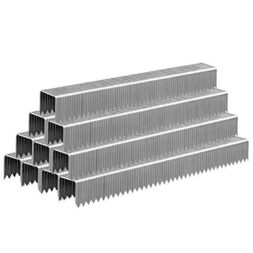 SITLDY Robuste T50 Heftklammer, 0,95 cm Länge, 0,95 cm Krone, 5000 Stück, 20 Gauge, verzinkt, für pneumatische, elektrische, manuelle T50-Heftpistole von SITLDY