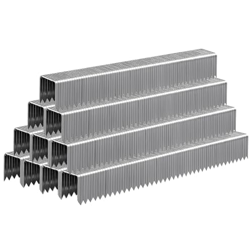 SITLDY Robuste T50 Heftklammer, 1,27 cm Länge, 0,95 cm Krone, 5000 Stück, 20 Gauge, verzinkt, für pneumatische, elektrische, manuelle T50-Heftpistole von SITLDY