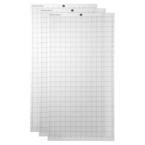 SIUKE Schneidematte Ersatz-Schneidematte transparente selbstklebende -Matte mit Messgitter 12x24 Zoll für Silhouette Cameo Explore Plotter-Maschine 3PCS von SIUKE