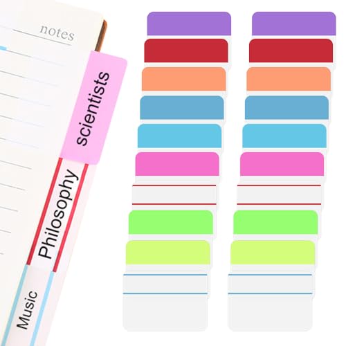 SIYINGSAERY 400 Stück Page Marker Tabs Haftnotizen Klebezettel Set Haftmarker Index Tabs Seitenmarkierungen Haftstreifen Tabs Bunt Sticky Index Tabs für Lesen Markieren von Seiten Lernen von SIYINGSAERY