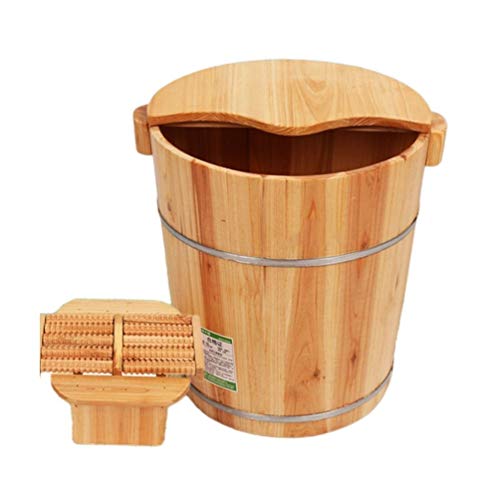 Fußbad Holzfass Erwachsene Waschbecken Fußbad Spa Badewanne Fuß Badewanne, Fuß Sprechen Eimer, Holz Pediküre Eimer (Size : B) Jahr von SJFJJKD