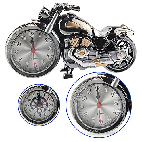 SJHDHDA Wecker Kreative Motorrad Muster Wecker Schreibtischuhr Kreative Zuhause Geburtstagsgeschenk Coole Uhr (Radtyp wurde zufällig) Digital Cloc ausgiebig gelernt von SJHDHDA