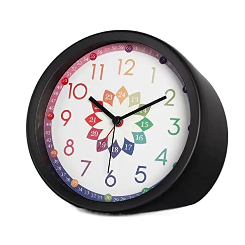 SJHDHDA Wecker für Kinder, 15 cm, super leise, nicht tickend, kleine runde Uhr, batteriebetrieben, einfaches Design, für Schlafzimmer, Nachttisch, Eas Learned Extensively von SJHDHDA