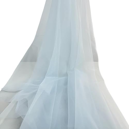 SJHFKDK Tüll,Tüllstoff Tüllstoff Mesh Tüllstoff Hochzeit Hochzeit Mesh Hintergrundtuch(Blue2) von SJHFKDK