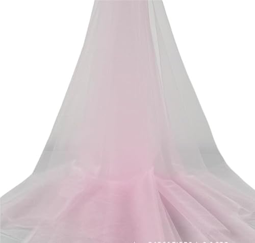 SJHFKDK Tüll,Tüllstoff Tüllstoff Mesh Tüllstoff Hochzeit Hochzeit Mesh Hintergrundtuch(Pink4) von SJHFKDK