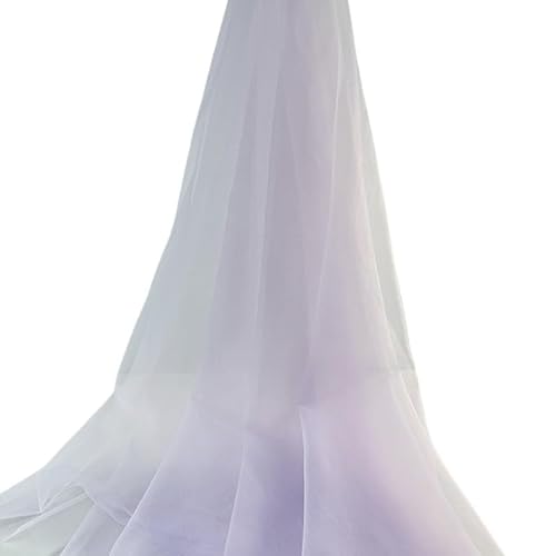 SJHFKDK Tüll,Tüllstoff Tüllstoff Mesh Tüllstoff Hochzeit Hochzeit Mesh Hintergrundtuch(Purple2) von SJHFKDK