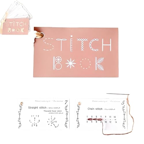 Creative Mini Sewing Book, DIY Creative Mini Sewing Card Set, Creative Mini Stitch Book, Portable Mini Travel Sewing Kit for Elevate Your Sewing Skills (1 Set) von SJIESOG