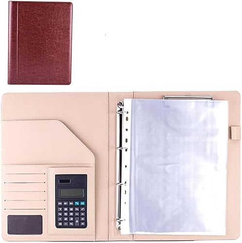 A4 Portfolio Ordner A4 Business Portfolio Ordner Ringbuch Datei Lebenslauf Dokument Pocket Schreibblock Kartenhalter von SJKJNK