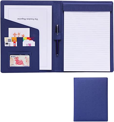 SJKJNK A4 Konferenzmappe Padfolio Klemmbrett A4 Ordner Portfolio Kunstleder Ordner Aufbewahrung Klemmbrett Business Konferenz Portfolio Organizer Notizblock Ordner von SJKJNK