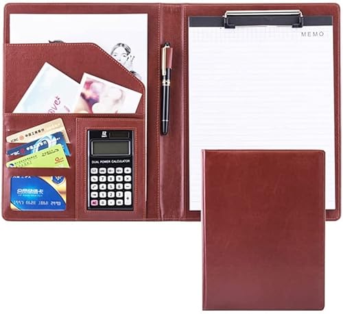 SJKJNK A4 Portfolio-Ordner, Portfolio-Halter, Ringordner, Dokumentenmappe, mehrere Taschen und Rechtsblock für Geschäftsorganisator, Vorstellungsgespräche und Meetings von SJKJNK