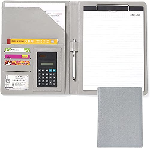 SJKJNK A4 Portfolio Ordner Konferenzmappe Professioneller Portfolio Organizer Notizblock Stift Dokumententaschen A4 Größe Mehrere Funktionen Business Ordner Padfolio von SJKJNK