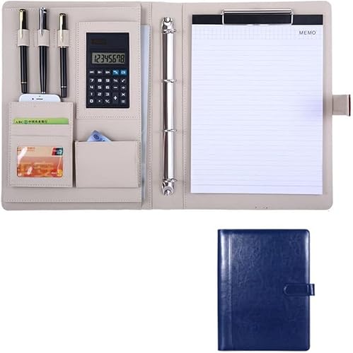 SJKJNK A4 Portfolio Ordner Portfolio Ordner Professionelle Konferenz Padfolio Organizer Fall Ringbuch Datei Lebenslauf Dokumententasche von SJKJNK