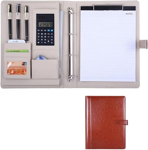 SJKJNK A4 Portfolio Ordner Portfolio Ordner Professionelle Konferenz Padfolio Organizer Fall Ringbuch Datei Lebenslauf Dokumententasche von SJKJNK