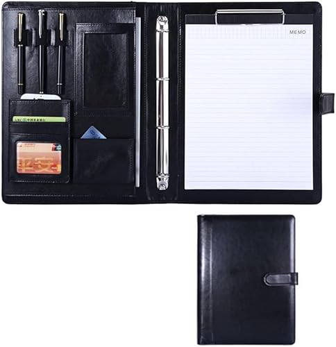 SJKJNK A4 Portfolio Ordner Portfolio Ordner Professionelle Konferenz Padfolio Organizer Fall Ringbuch Datei Lebenslauf Dokumententasche von SJKJNK