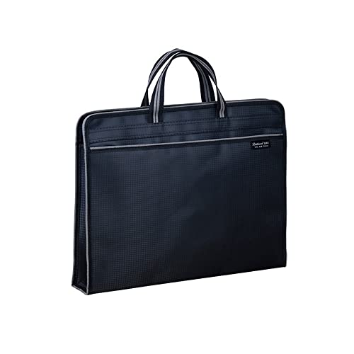 Dokumententasche B4 Tragetasche Oxford Aktentasche Office Business Beutel mit Reißverschluss Datei Organizer Wasserdicht Laptop Tasche Büro Reisen Herren Dokumentenmappe für Magazine Vertrag Bücher von SJTJSPX