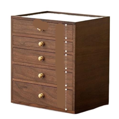 SJZWCHQ Schmuckschatulle, einfacher Stil, Schmuckschatulle, Aufbewahrungsbox, Handschmuck, Halskette, Aufbewahrung, Holzschublade, mehrschichtige Aufbewahrungsbox, Schmuckschatulle (L) von SJZWCHQ