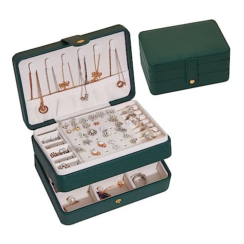 SJZWCHQ Schmuckschatulle Organizer Schmuckschatulle Handschmuck Schmuck Aufbewahrungsbox Halskette Ohrringe Schmuckschatulle Schmuck Organizer Klein (BS) (AS) von SJZWCHQ